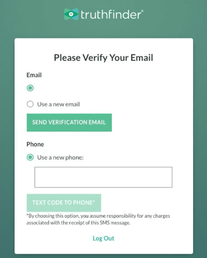 clicking use a new email