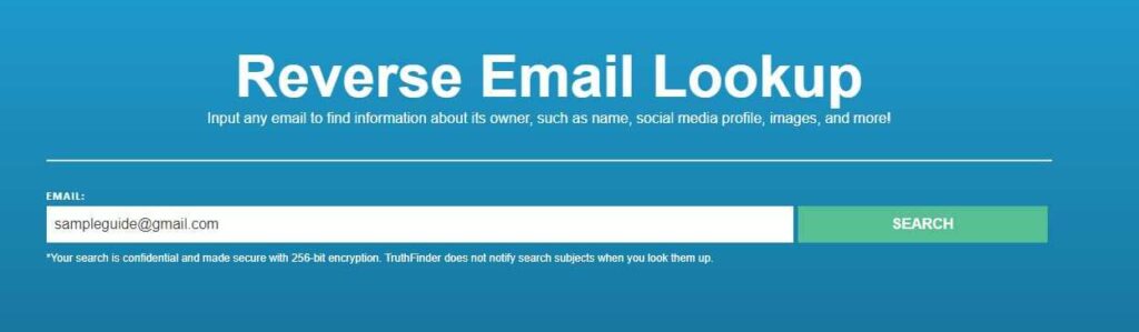 Reverse Email lookup